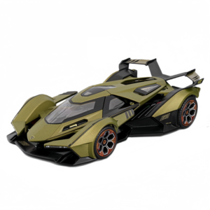 1:18 Scale V12 Gran Turismo Metal Car Model with Pullback Sound & Light Open Doors-Toy for Kids