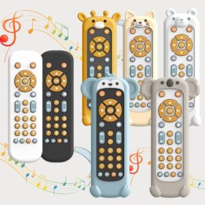 Musical Light Simulation Remote Control Toy for 1-3 Year Old Toddlers, Baby Sensory Early Learning Educational Toy