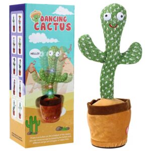 Cactus Plush Toy Electric Shaking Dancing Toy Plush Cute Dancing Talking Speaking Cactus Plush Toy