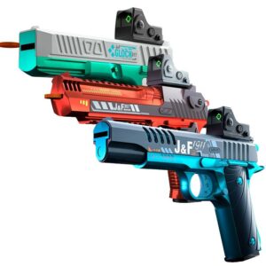 New Electric Desert Eagle Soft Flyer Launcher EVA Sponge Flyer Toy Model Guns for Boys and Children