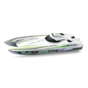 SJY-TX768 2.4G Remote Control Turbojet Boat 30km/h High-Speed Waterproof Kids Brushless Motor Ship Model Summer Toy Batteries
