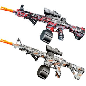 M4A1 Rechargeable Electric Water Bead Blaster, Outdoor Automatic Burst Toy Gun for Summer Family Interactive Play