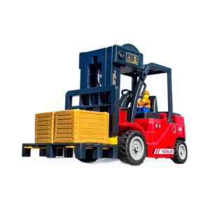 1:24 Scale 2-in-1 Large Alloy Rechargeable RC Trucks Crane Simulation Forklift Loader Engineering Vehicle Toy