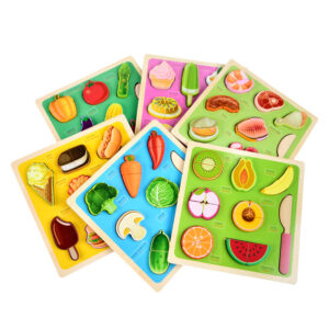 Wood Cutting Fruit Vegetables Food Toys Wooden Pretend Play Simulation Kitchen Toys