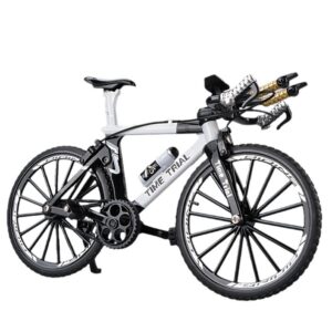 1:8 Scale Alloy Bicycle Model Diecast Bike Racing Roadbike Toy for Collection Bend Road Simulation Decoration