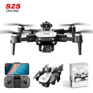 S2S 8K Brushless Drone with Obstacle Avoidance, 25Min Flight Time, Foldable, Optical Flow Positioning