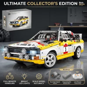 3887PCS Technical MOC 1:8 Racing Sport Retro Rally Car Building Blocks Classic Sportscar Model DIY Toys for Kid Adult Boys Gift