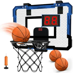 Children's Wall-Mounted Folding Basketball Hoop - Indoor Sports Toy for Kids