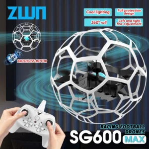 SG600 MAX 2.4G RC Racing Football Drone 3D Full Protection Pressure Altitude Brushless Remote Control Quadcopter Toy for Kid Adult