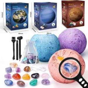 Archaeological Digging Toy Treasure Planet Gem Ore Exploration of The Solar System Mining Science Educational Toys For Kids