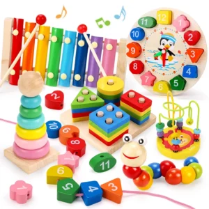 Montessori Wooden Puzzle Toy – Baby Development Game & Educational Learning Toy for Children