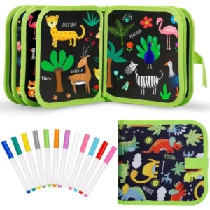Erasable Doodle Book for KidsToddlers Toys Reusable Drawing Pads with  Watercolor Pens Preschool Toy Trip Writing Painting Set