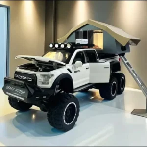 1:24 Ford F150 Raptor Toy Car Diecast Miniature Model Sport Sound & Light Educational Collection Gift For Kids