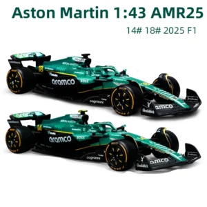 Bburago 1:43 2025 Aston Martin AMR25 F1 Formula Car Model Die Cast Vehicles Racing Miniature Toy 14# Alonso 18# Stroll