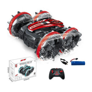 2.4G All Terrain RC Double Sided Drifting 360 Rolling High Speed Waterproof Amphibious Stunt Car For Kids