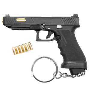 Mini 1:3 Survival Pistols Durable Metal Alloy Pistol Toy Model Keychain Gift For Adults