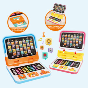 Educational Study Lighting Musical Electric Learning Machine Tablet Toys Plastic Battery Operated