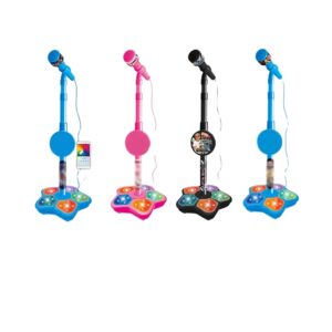 Kids Microphone with Stand Educational Karaoke Singing Toy Plastic Brain-Training For Kids