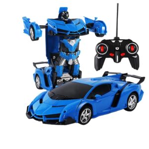 2In1 Deformation Remote Control Car Transformation Robots Sports Vehicle Model Kids