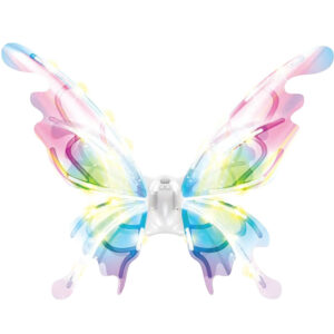 Simulated Light up Butterfly Swing Moving Electric Led Fairy Butterfly Wings Girls Dress up Pretend Play for Kids Cosplay