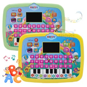 French Learning Machine Toy Tablet Computer Baby Laptop Toy Educational Toys Kids Learning With Led Screen