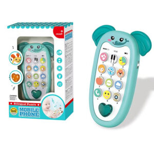 Lovely Elephant Baby Cell Phone Interactive Toy Teether Children Toy Phone With Music and Light