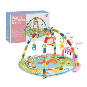 Cartoon Electronic Baby Playmat Toddler Gym Musical Baby Kick Piano Toys with Light and Music
