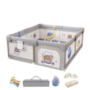 Baby Indoor Safety Playpen With Play Mat Ocean Ball Games Toys Playpen for Babies and Toddlers