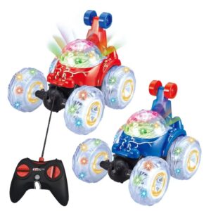 5CH 360 Degree Rotating Remote Control Stunt Car Swing Tumbling Vehicle Mini Rc Stunt Car With Wheel Lights and Music