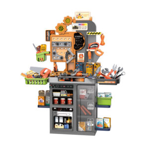 Workbench Simulation Pretend Play Toy Mechanic Tool Set for Children with Light Music